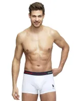 Erkek  Boxer 3 Lü  US. POLO ASSN. 80155 Lacivert-Gri Melanj-Beyaz